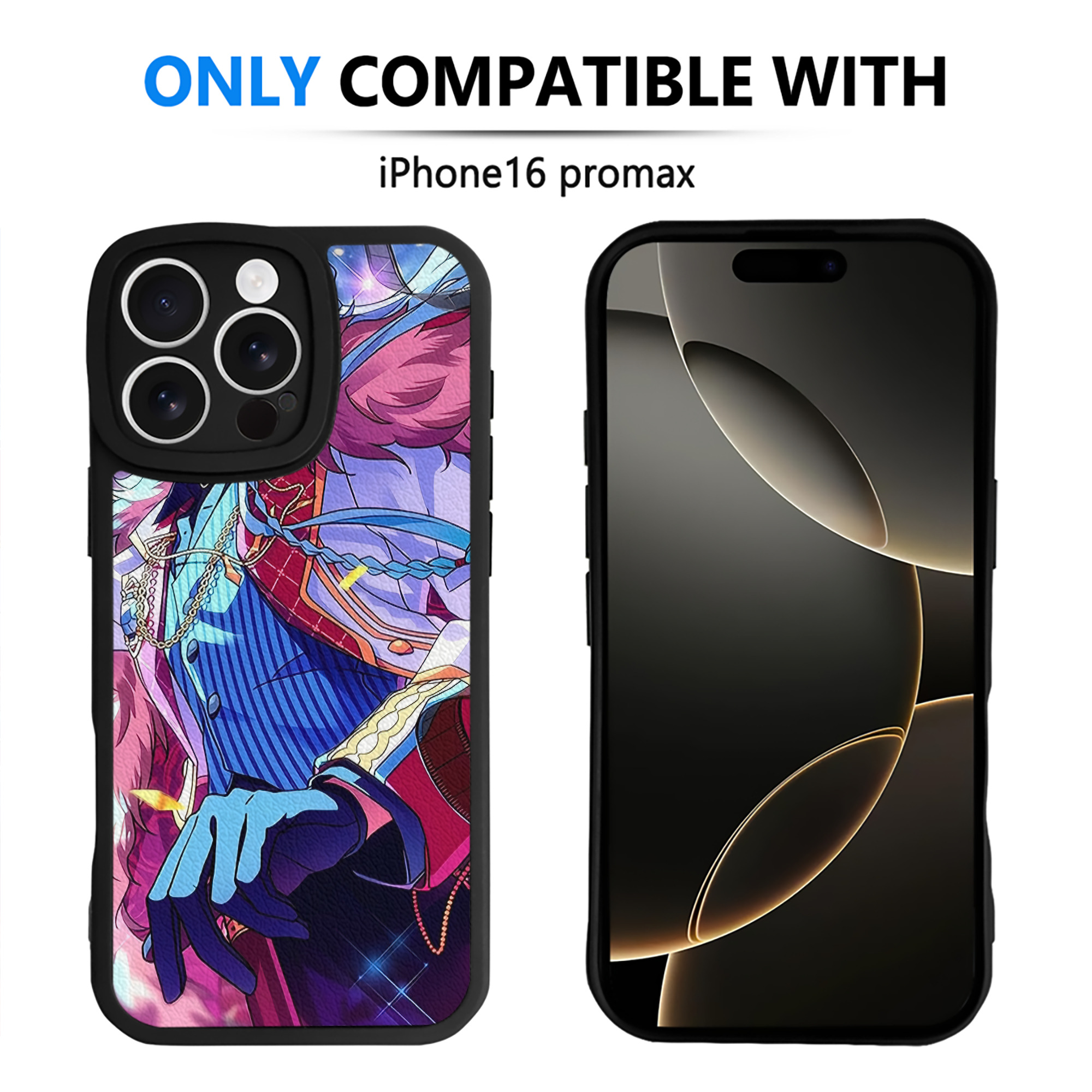 （画像用） あんさんぶるスターズ! Ensemble Stars 【iPhone 16シリーズ対応】シリコンスマホケース（レザー調） 材質：シリコン